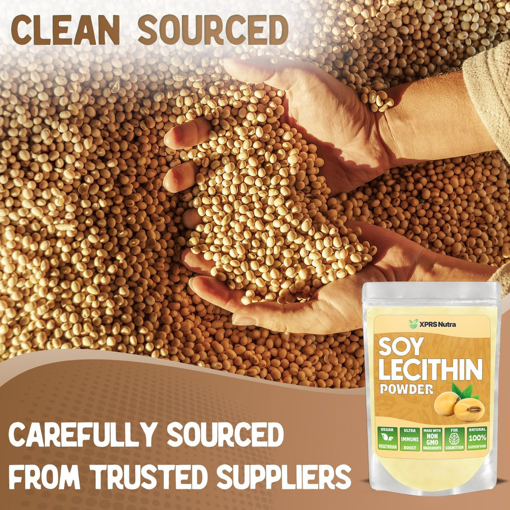 Soy Lecithin Powder Food Grade Fat Emulsifier - Suitable for Cooking, Baking and More - Vegan Friendly Soy Lecithin Powder Cooking Aid (4 Ounce)