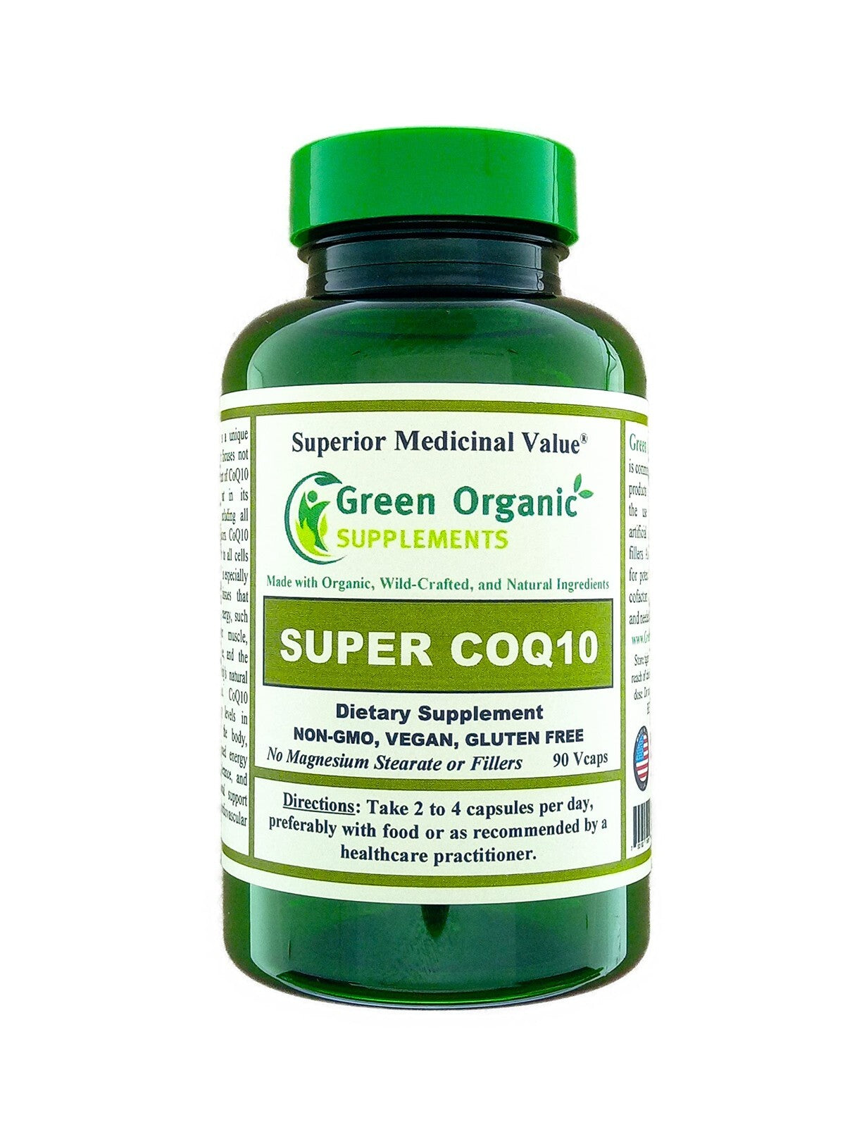 Super Coq10 (Ubiquinone) 90 Vegan Capsule for Energy Production & Respiration