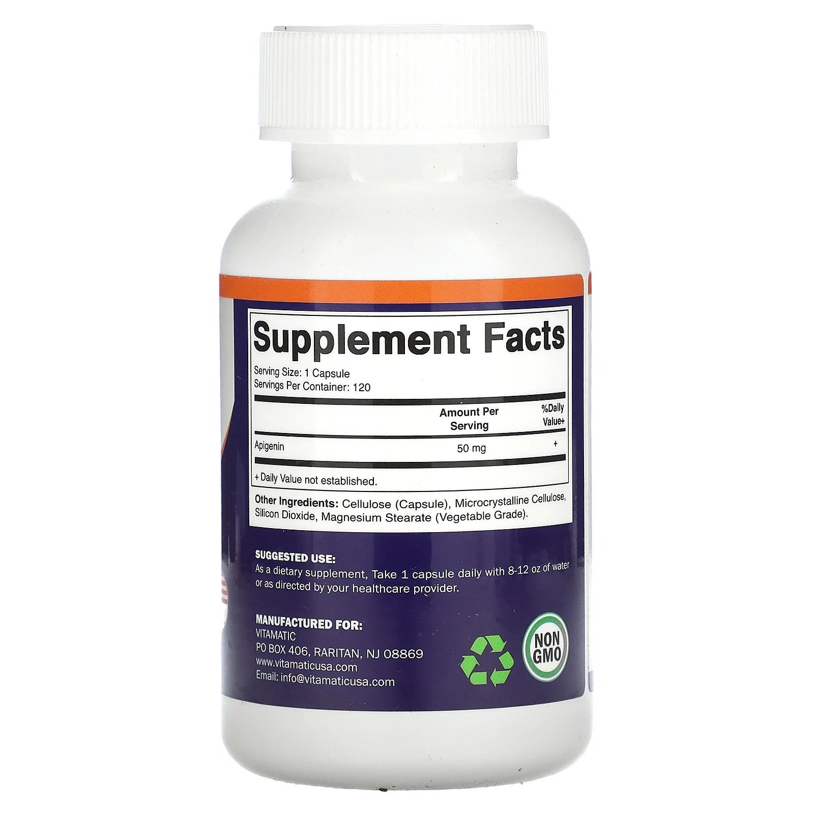 Apigenin, 50 Mg, 120 Capsules