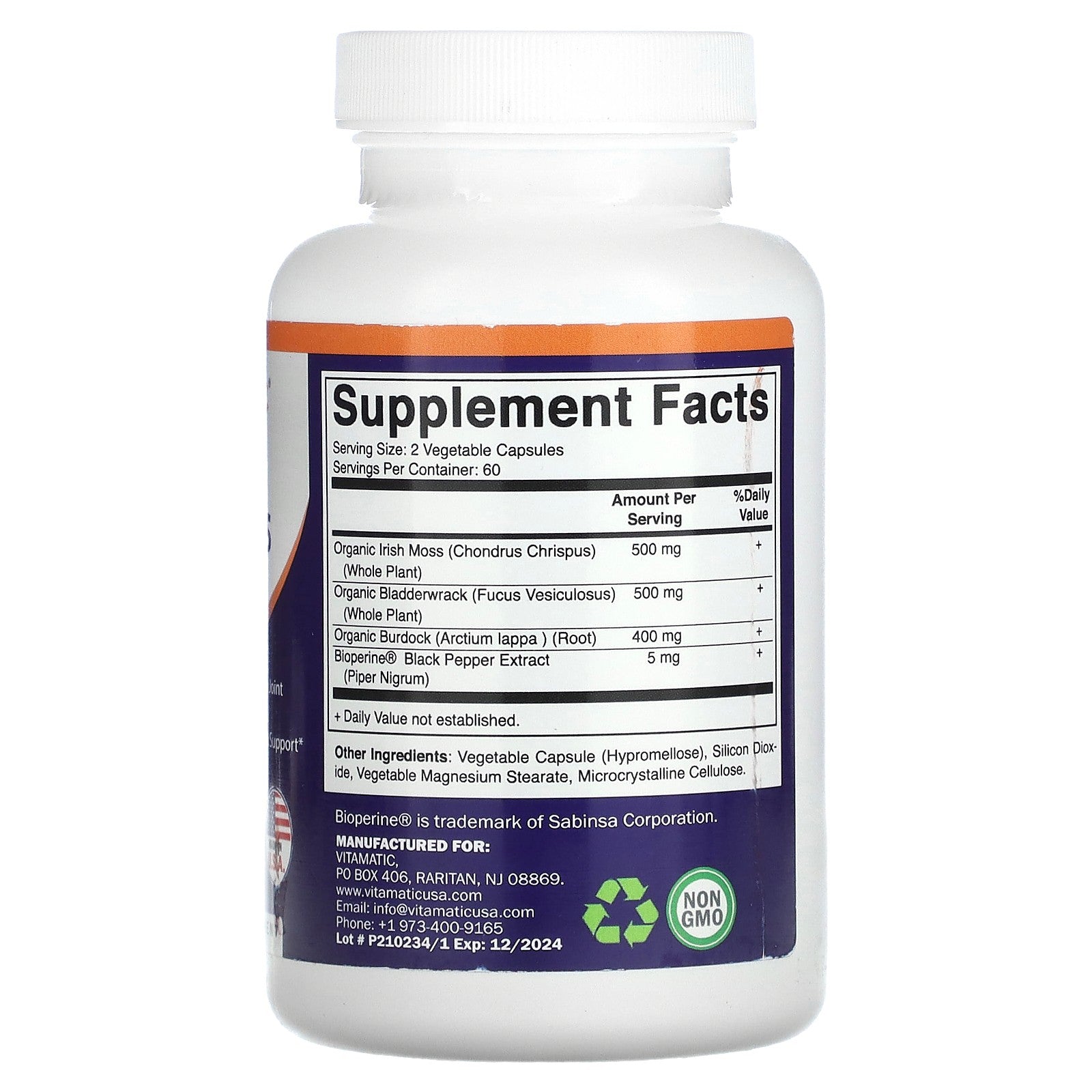 Irish Sea Moss, 120 Vegetable Capsules