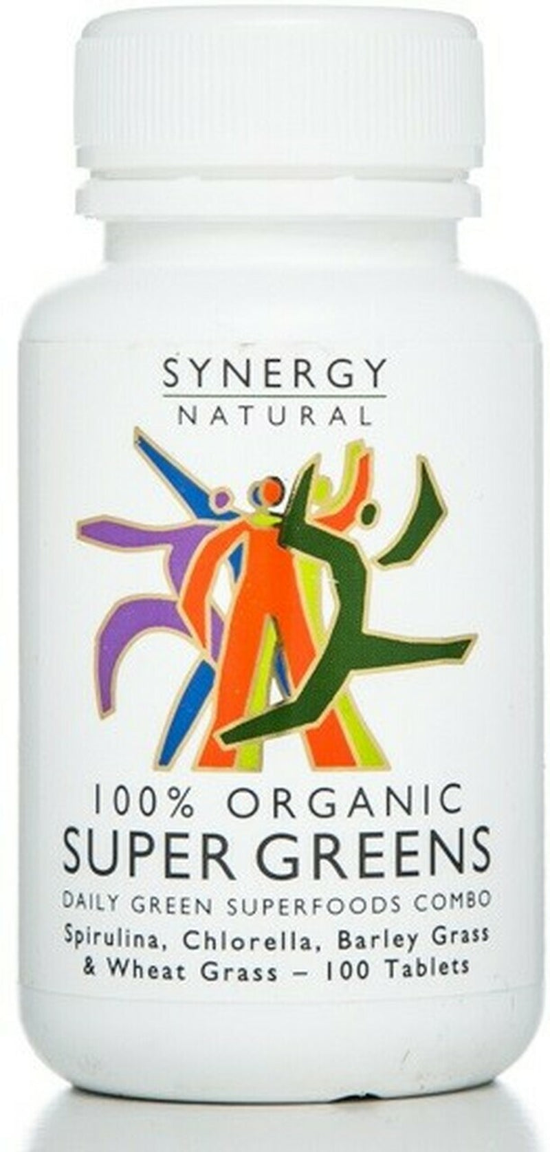 NEW Synergy Natural Super Greens 100 Tablets 100% Organic Superfoods Combo