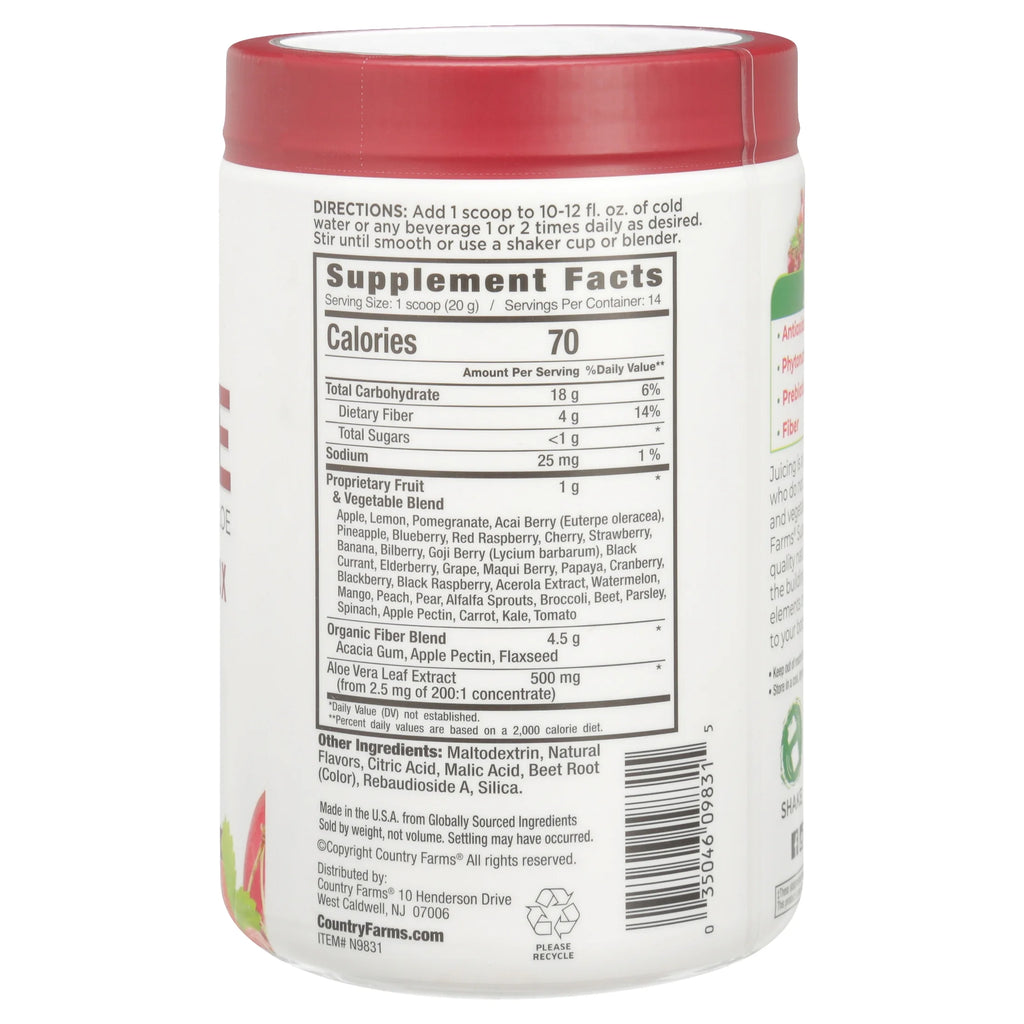 Super Cleanse Drink Mix, Berry, 9.88 Oz., 14 Servings