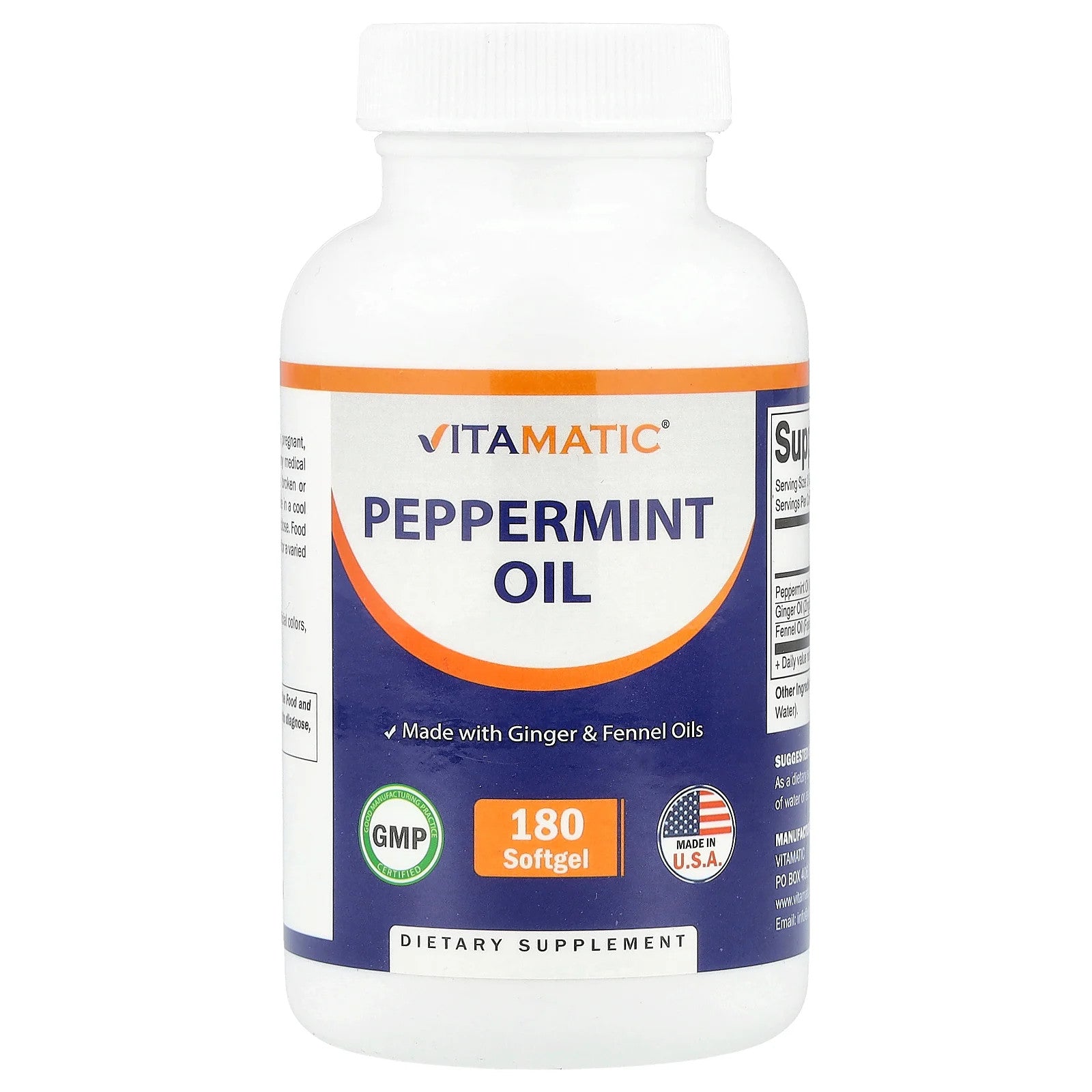 Peppermint Oil, 180 Softgel