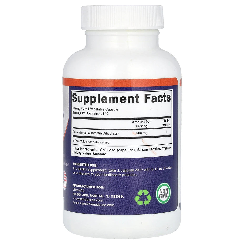 Quercetin, 500 Mg, 120 Veggie Capsules