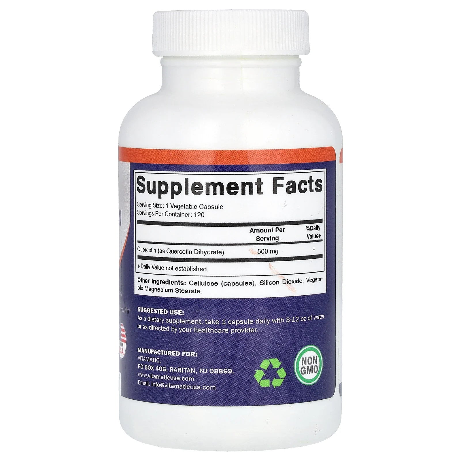 Quercetin, 500 Mg, 120 Veggie Capsules